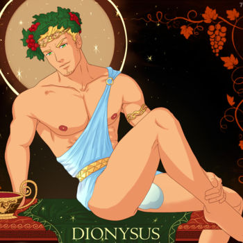 Arts numériques intitulée "Greek God Gay art d…" par 7angelm, Œuvre d'art originale, Peinture numérique