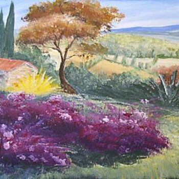 Peinture intitulée "Provence" par Eric Orlando, Œuvre d'art originale, Huile