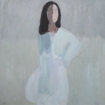 Картина под названием "Abstract figure A" - Алексей Никольский, Подлинное произведение искусства, Масло