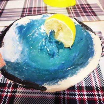 Artisanat intitulée "Squeezer for lemon,…" par And Rei, Œuvre d'art originale, Nourriture & boisson
