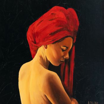 Pittura intitolato "Lena" da Aleksandra Miller, Opera d'arte originale, Olio