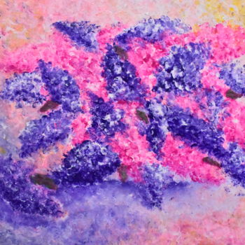 Картина под названием "Lilac" - Natalia Khmylnina, Подлинное произведение искусства, Другой