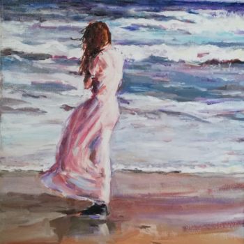 Painting titled "White sail.jpg" by Vera Fedchenko, Original Artwork, Oil