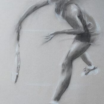Рисунок под названием "Venus Williams" - Pol Soupe, Подлинное произведение искусства, Карандаш