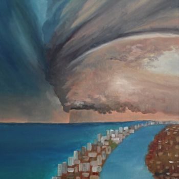 Pintura titulada "“Tornado”" por Arina Khlebnikova, Obra de arte original, Oleo