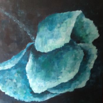 Malerei mit dem Titel "artm-blauer-mohn.jpg" von Clara Saß-Polz, Original-Kunstwerk, Acryl
