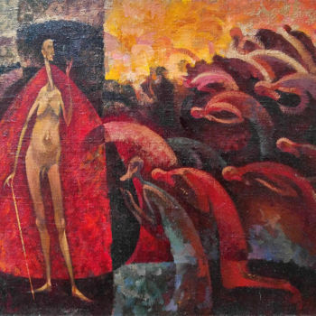 Картина под названием "№ 30" - Алексей Авакумов, Подлинное произведение искусства, Масло