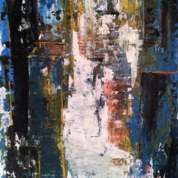 Painting titled "Ballade urbaine" by Annabelle B., Original Artwork, Acrylic