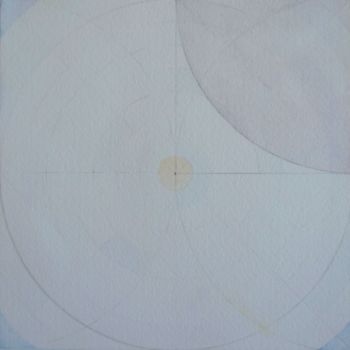 Painting titled "Circle II" by Anna Jannack, Original Artwork, Watercolor