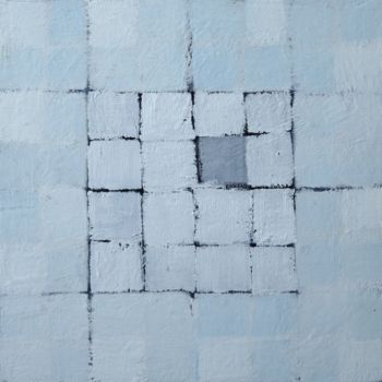 Картина под названием "Squares Mini IV" - Anna Jannack, Подлинное произведение искусства, Масло