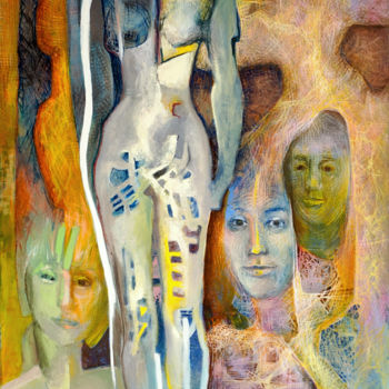 Malarstwo zatytułowany „Na rozdrożu” autorstwa Anna Lupa-Suchy, Oryginalna praca, Olej