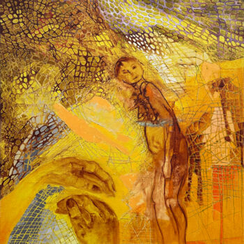 Pintura intitulada "Chodź do mnie" por Anna Lupa-Suchy, Obras de arte originais, Óleo