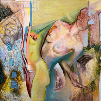 Pittura intitolato "Na krawędzi" da Anna Lupa-Suchy, Opera d'arte originale, Olio