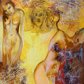 Malarstwo zatytułowany „Nie czas na indywid…” autorstwa Anna Lupa-Suchy, Oryginalna praca, Olej