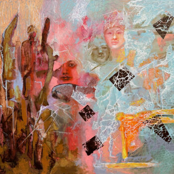 Malarstwo zatytułowany „Okruchy wspomnień” autorstwa Anna Lupa-Suchy, Oryginalna praca, Olej