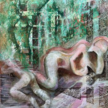 Malarstwo zatytułowany „Z tubą farby” autorstwa Anna Lupa-Suchy, Oryginalna praca, Olej