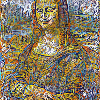 Digital Arts titled "Mona Lisa not 2" by A.R.Pixo, Original Artwork, 2D Digital Work
