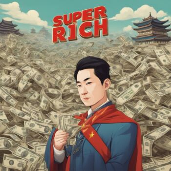 Arts numériques intitulée "中国超人" par A Sds, Œuvre d'art originale, Image générée par l'IA
