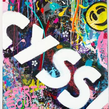 "CYSSL Artiste : Ale…" başlıklı Tablo A.T.6 Alexandre Trubert tarafından, Orijinal sanat, Akrilik