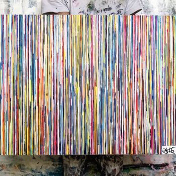 Painting titled "#16 COLLECTION "OND…" by A.T.6 Alexandre Trubert, Original Artwork, Acrylic