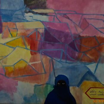 Painting titled "Migrants" by Alain Tardy-Joubert, Original Artwork, Acrylic