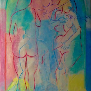 Malerei mit dem Titel "Muses" von Alain Tardy-Joubert, Original-Kunstwerk, Acryl
