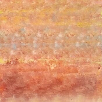 Pintura intitulada "Desert Landscape" por A Wibaa, Obras de arte originais, Acrílico Montado em Armação em madeira