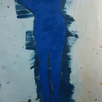 Картина под названием "Plage 2" - Анна Завиленская, Подлинное произведение искусства, Трафарет