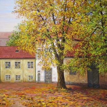 Painting titled "It is time autumn.…" by Arkady Zrazhevsky, Original Artwork, Oil