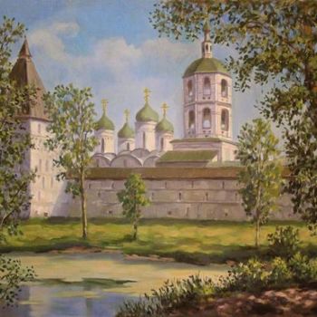 「Pafnutiev-Borovsky…」というタイトルの絵画 Arkady Zrazhevskyによって, オリジナルのアートワーク, オイル