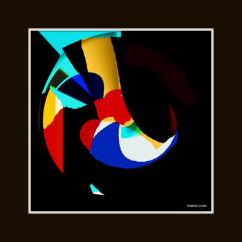 Pintura intitulada "05-10-3D-COSMOS-008…" por Aacristo, Obras de arte originais