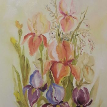 Malarstwo zatytułowany „Iris, beautiful gif…” autorstwa Олекса Світла, Oryginalna praca, Olej