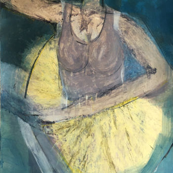 Pintura intitulada "Bailarina" por António Amaralgomes, Obras de arte originais, Acrílico