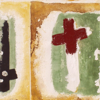 Pintura intitulada "Existir     (Vitor…" por António Amaralgomes, Obras de arte originais, Pigmentos Montado em Cartão