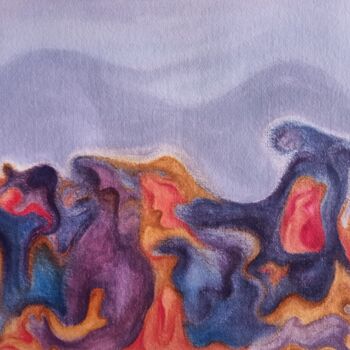 Pintura intitulada "Hayvaan With The Ru…" por Aakash Mali, Obras de arte originais, Óleo