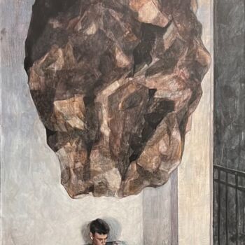 Painting titled "Don’t look up" by Elizaveta Povysheva (Aaltiorem), Original Artwork, Acrylic