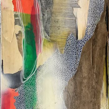 Malarstwo zatytułowany „La parte sinistra d…” autorstwa Antonella Bosio, Oryginalna praca, Akryl Zamontowany na Panel drewni…