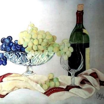 Peinture intitulée "vin" par Aantz, Œuvre d'art originale