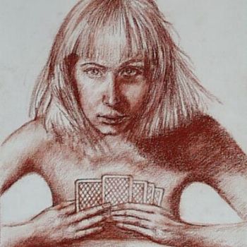 Disegno intitolato "poker" da Aantz, Opera d'arte originale