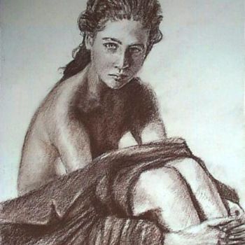 Drawing titled "le peignoir" by Aantz, Original Artwork