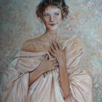 Malerei mit dem Titel "femme à la tunique" von Aantz, Original-Kunstwerk