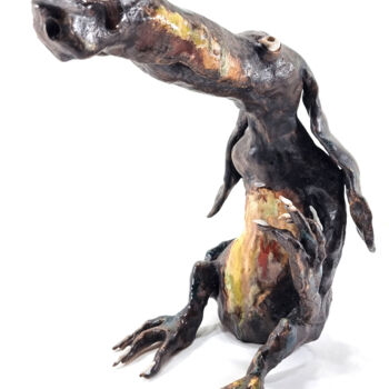 Sculpture titled "OSWALD XIV" by Aare Freimann, Original Artwork, Clay