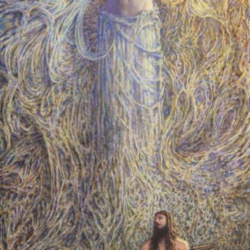 Malerei mit dem Titel "The Birth of Aphrod…" von Aaron Corbitt Artist, Original-Kunstwerk, Öl