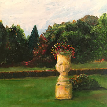 Pittura intitolato "Garden Urn" da Larry Aarons, Opera d'arte originale, Olio