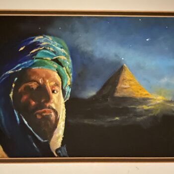 Painting titled "Sheik" by Larry Aarons, Original Artwork, Oil