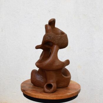 Sculpture titled "Samagam" by Aarti Gupta Bhadauria, Original Artwork, Terra cotta