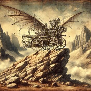 제목이 "Vision Beyond Time"인 디지털 아트 Aashish Singh로, 원작, 디지털 페인팅