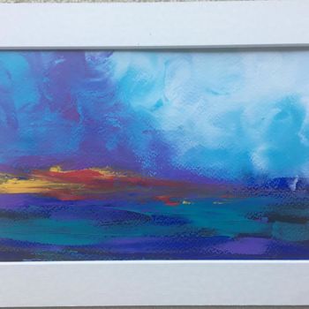 Painting titled "Sunset" by Aash, Original Artwork, Acrylic