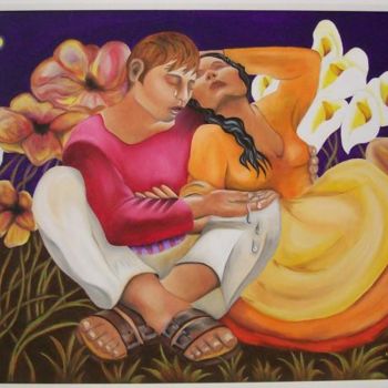 Pintura intitulada "Saudade" por De Mello Souza, Obras de arte originais