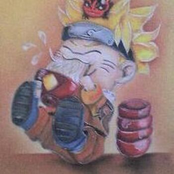 Painting titled "Naruto e Afins" by De Mello Souza, Original Artwork